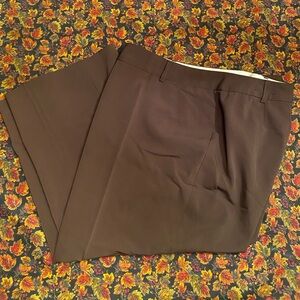 Lane Bryant brown crop pants
